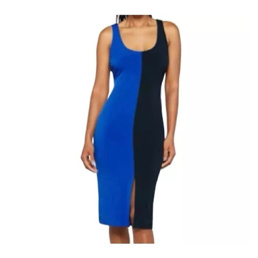 SAM EDELMAN  Blue Colorblock Jersey Bodycon Dress Size Medium NWOT